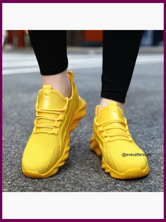 Men\'s Athletic Shoes Lightweight Breathable Mesh Fabric Non-Slip Walking Running main image 7